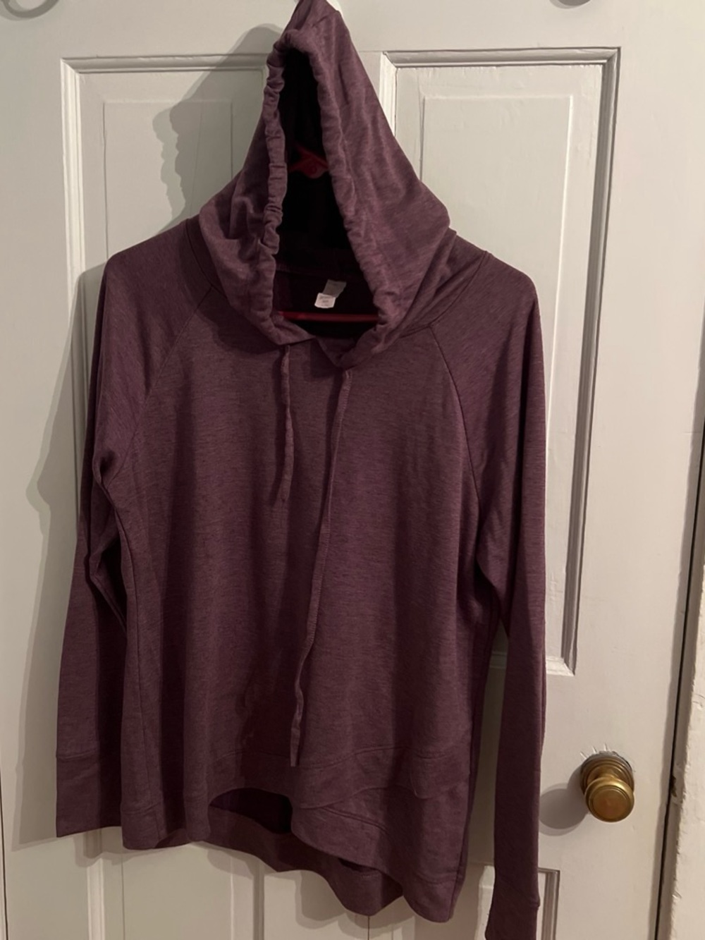 Balance Collection Plum Hooded Pullover Sweatshirt